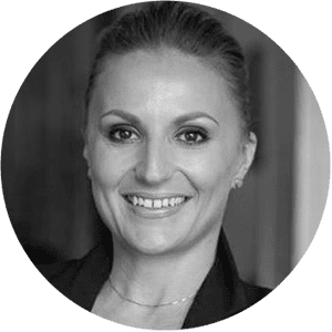 Amalia Thomas headshot black and white