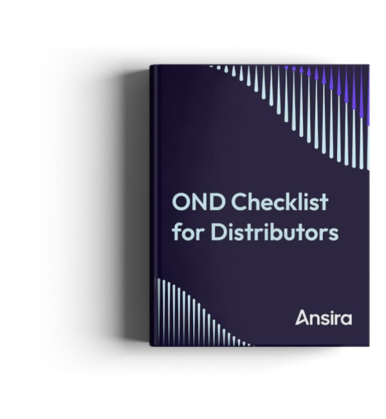 OND checklist for distributors book cover