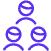 Blue icon of three people