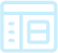 Blue outline of a website